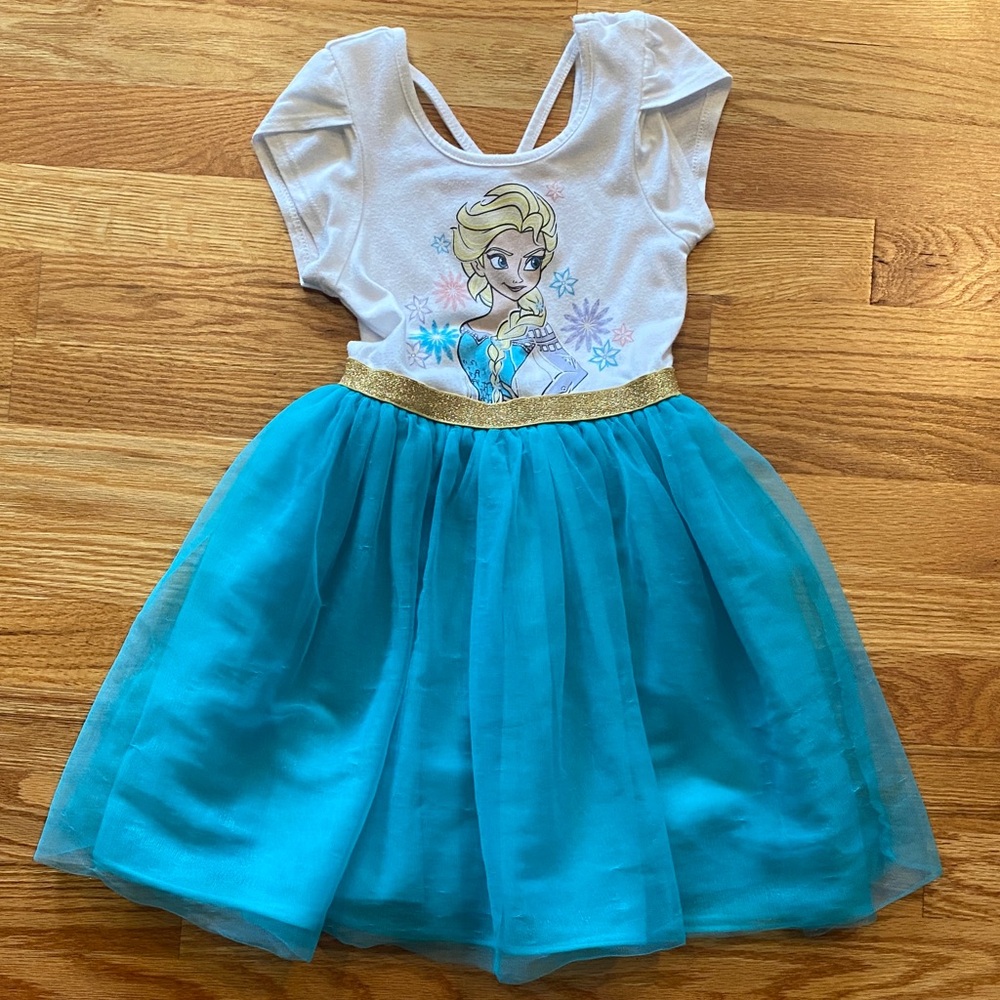 Disney Frozen Blue and Gold Costume Dress